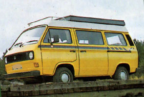 1981 VW T25 Autohomes Kamper Bamboo Yellow