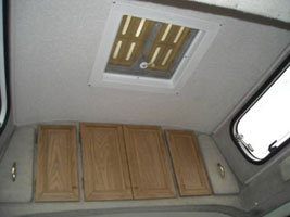 VW T25 Autohomes Kameo Front Roof Storage Lockers